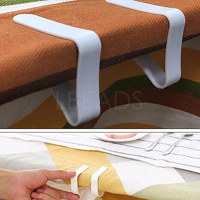 28Pcs 2 Colors Plastic Tablecloth Clips AJEW-GF0007-22-1