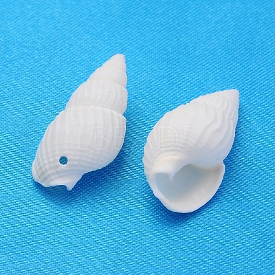 Natural Trumpet Shell Beads X-BSHE-S061-1