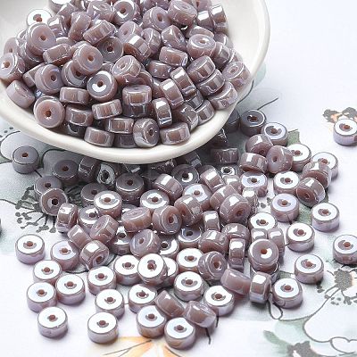 Opaque Colours Luster Glass Seed Beads SEED-E001-P3x6mm-A01-1