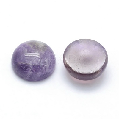Natural Amethyst Cabochons X-G-P393-R39-12mm-1