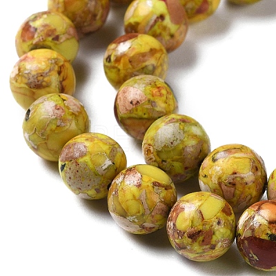 Natural Imperial Jasper Beads Strands G-I122-8mm-25-1