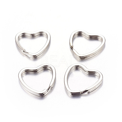 Heart Iron Split Key Rings X-E564-2-1