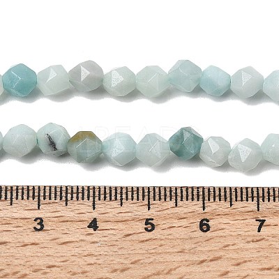 Natural Flower Amazonite Beads Strands G-Z119-A09-01-1