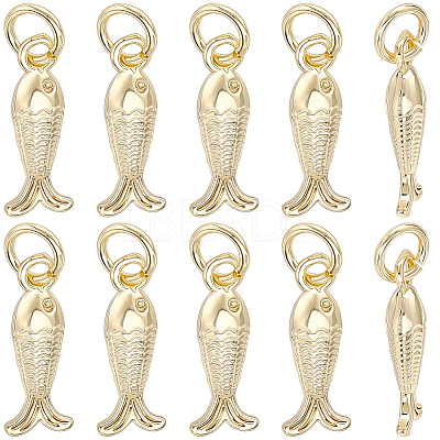 10Pcs Brass Pendants KK-BBC0025-86-1