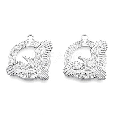 Non-Tarnish 201 Stainless Steel Pendants STAS-N098-268P-1