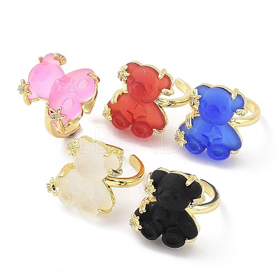 Resin Rings RJEW-E077-08G-1