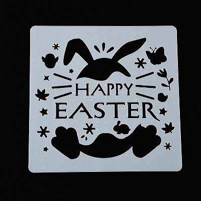 Easter Theme PET Plastic Drawing Painting Stencils Templates DIY-P080-A01-1