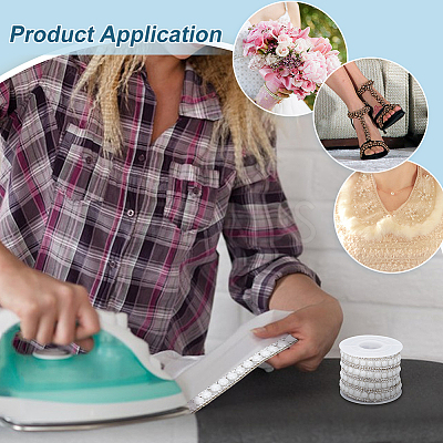 Ceramic & Glitter Resin Hotfix Rhinestone(Hot Melt Adhesive On The Back) DIY-WH0308-621A-1