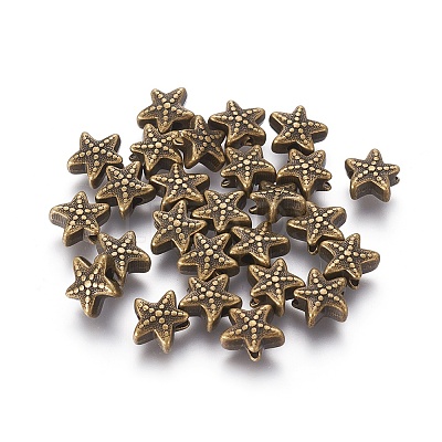 Tibetan Style Alloy Beads TIBE-H1078-AB-NR-1