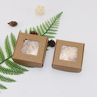 Square Paper Boxes with Clear Window SOAP-PW0001-169D-01-1