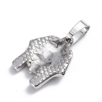 Tarnish Resistant 201 Stainless Steel Pendants STAS-O113-12P-1