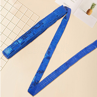 Polyester with PVC Paillette Lace Trim Ribbon OCOR-WH20050-015E-1