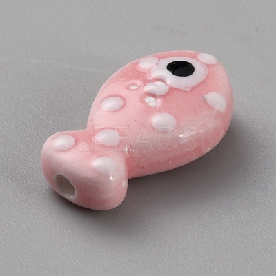 Handmade Porcelain Beads LS-PORC-WH20001-02D-1