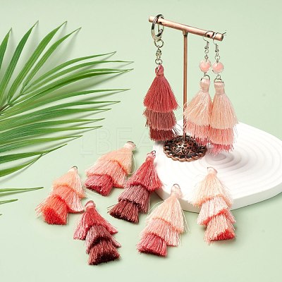 6Pcs 3 Colors Polyester Tassel Big Pendant Decorations FIND-FS0001-02A-1