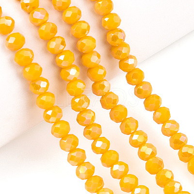 Electroplate Glass Beads Strands EGLA-A034-P3mm-B26-1