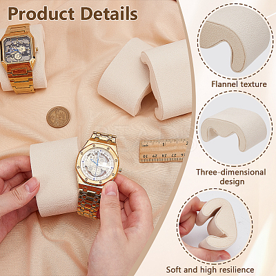 Velvet Jewelry Watch/Bracelet Display Pillows ODIS-WH0043-201A-1