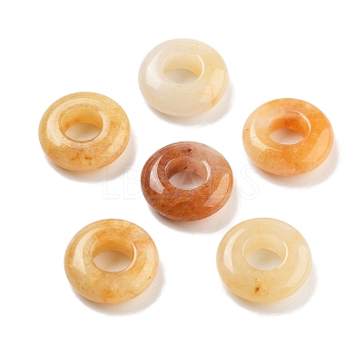 Natural Yellow Aventurine European Beads G-C134-01E-1
