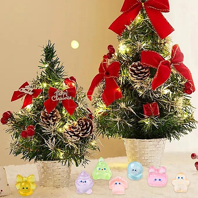 14Pcs 7 Styles Christmas Theme Magic World Luminous Resin Display Decoration FIND-YW0005-81-1