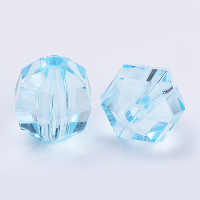Transparent Acrylic Beads TACR-Q256-6mm-V38-1