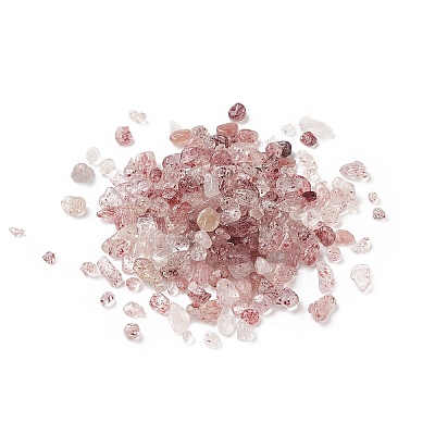 Natural Strawberry Quartz Chips Beads X-G-O103-23-1