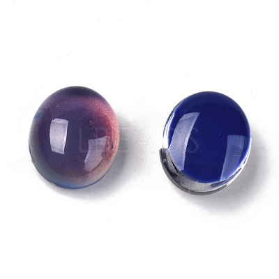 Glass Cabochons GLAA-R218-02-1
