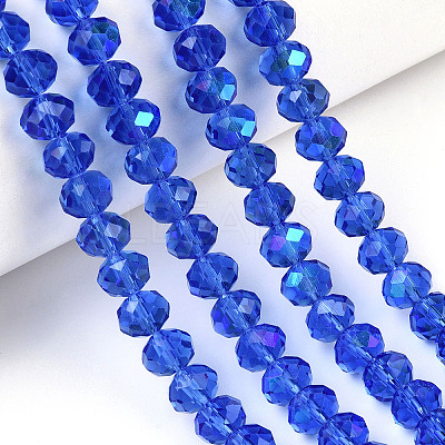 Electroplate Glass Beads Strands EGLA-A034-T1mm-L26-1