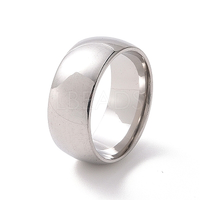 Non-Tarnish 201 Stainless Steel Plain Band Ring for Women RJEW-I089-42P-1