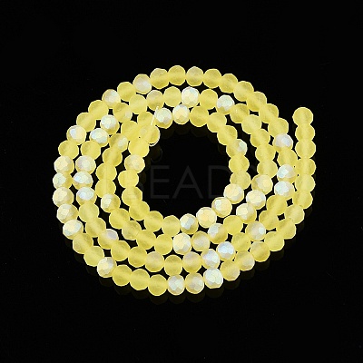 Transparent Glass Beads Strands EGLA-A044-T4mm-MB29-1