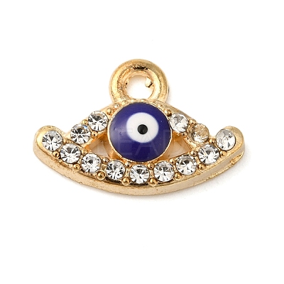 Alloy Enamel Rhinestone Glass Pendants X1-ENAM-U003-02G-05-1