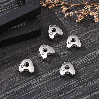 Letter Slider Beads for Watch Band Bracelet Making ALRI-O012-A-NR-1