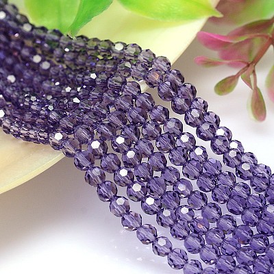 Imitation Austrian Crystal Bead Strands G-M181-8mm-26A-1