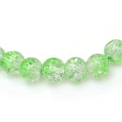 Baking Paint Crackle Glass Bead Strands CCG-S001-4mm-13-1