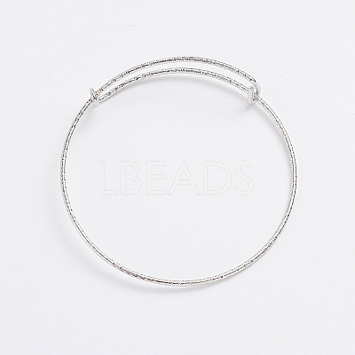 Adjustable Iron Bangle Making BJEW-TAC0003-01P-1