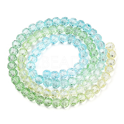 Transparent Glass Beads Strands GLAA-E036-07Y-1