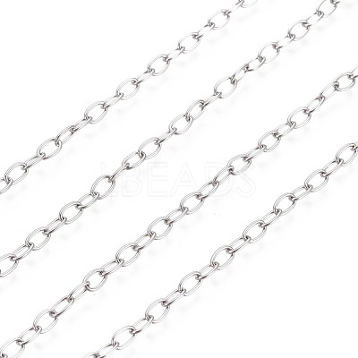 Tarnish Resistant 304 Stainless Steel Cable Chains CHS-L024-013A-1