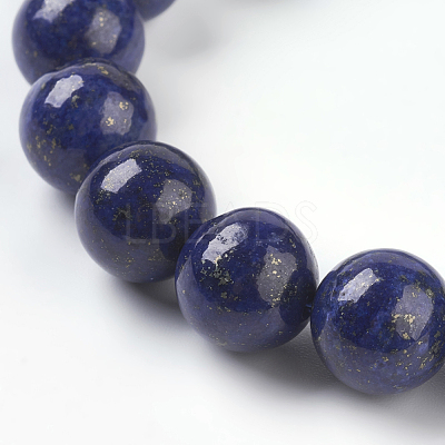 Natural Lapis Lazuli Beads Strands G-G087-10mm-1