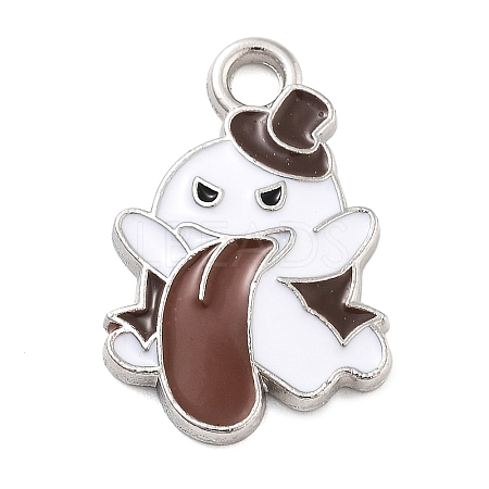 Halloween Theme Alloy Enamel Pendants PALLOY-S033-01D-1