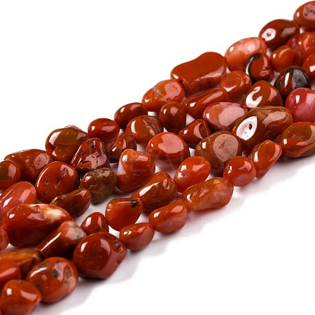 Natural Red Agate Beads Strands G-G018-67-1