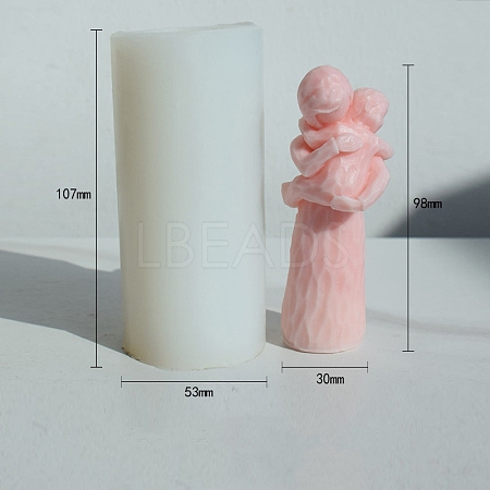 3D Aromatherapy Wax Candle Silicone Statue Mold PW-WG76606-01-1