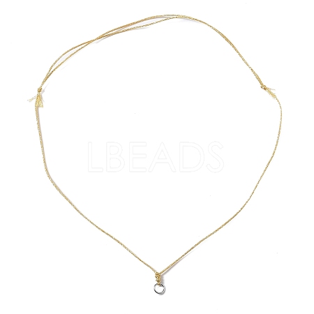 Adjustable Polyester Cord Necklace Making AJEW-JB01379-01-1