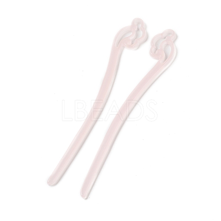 Opaque Acrylic Hair Sticks OHAR-C011-03I-1