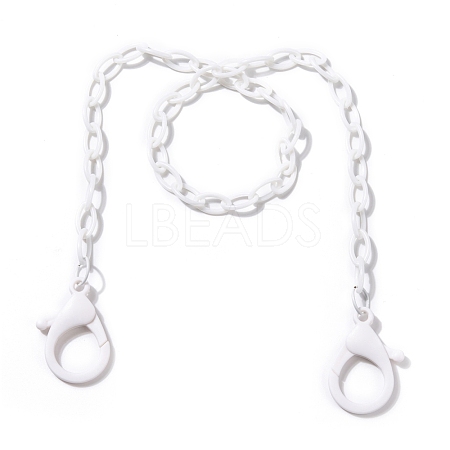 Personalized ABS Plastic Cable Chain Necklaces NJEW-JN02850-07-1