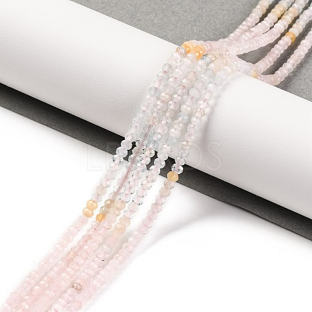 Natural Morganite Beads Strands G-F770-D04-02-1