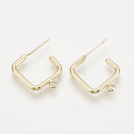 Brass Stud Earring Findings X-KK-S343-32G-1