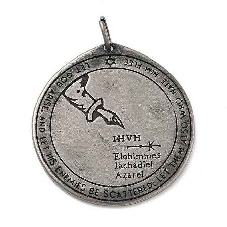 304 Stainless Steel Pendants STAS-V008-22AS-02-1