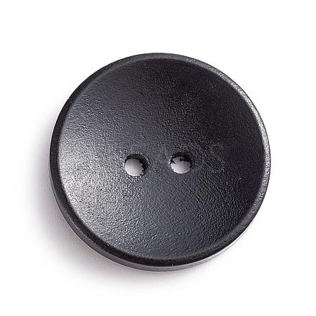 Natural Wooden Buttons X-BUTT-WH0015-04B-25mm-1