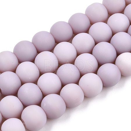 Opaque Glass Beads Strands GLAA-T032-P8mm-MD07-1
