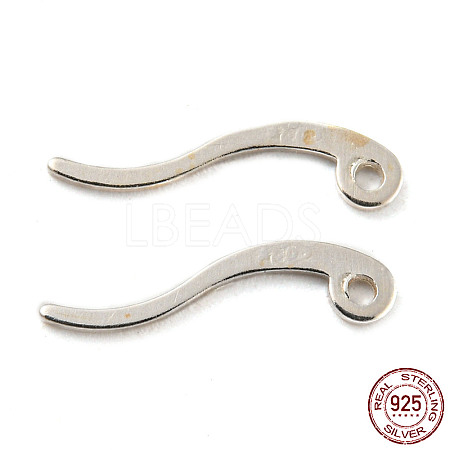 925 Sterling Silver Brass Earring Pins STER-Z004-05A-1