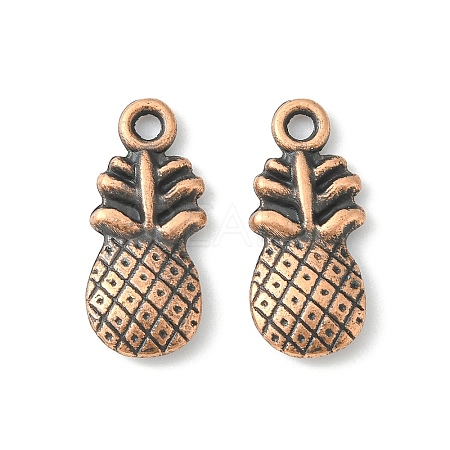 Pineapple Tibetan Style Alloy Pendants X-TIBEP-N008-13R-NR-1