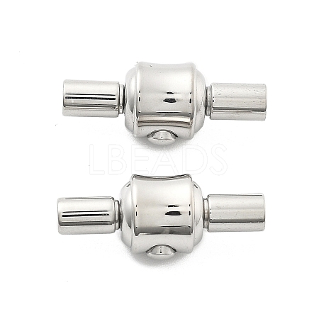 304 Stainless Steel European Clasps STAS-Z115-04P-08-1